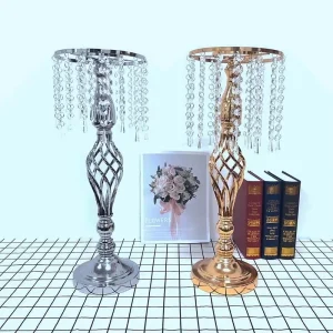 Luxury Wedding Party Custom Wedding Theme Flower Arrangement Decorative Ornaments Wedding Acrylic Flower Candlestick Road Lead