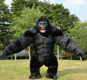 MOQ 1 PCS 2.2 2.6m Inflatable Gorilla Mascot Costume Customized King Kong Halloween Anime Carnival Mascot