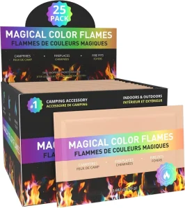 Magic Fire Powder Mystical Flame Camping Rainbow Fire Arts and Crafts Fire Colour Sachets Wedding BBQ Home Halloween Decoration