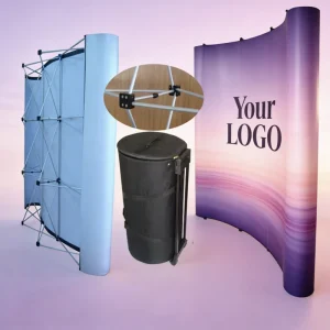 Magnetic Quick Setup Banner Stand 3×3 Grid 19.5kg Stable For Indoor Events
