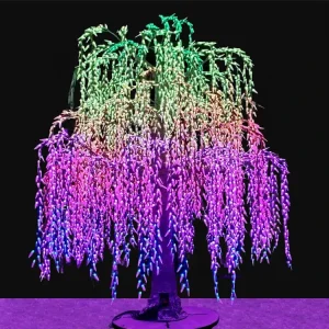 Manufacturer Direct Outdoor Garden Ornaments Holiday 6M IP65 Resin RGB Dream Color Button Control Pixel Luminous LED