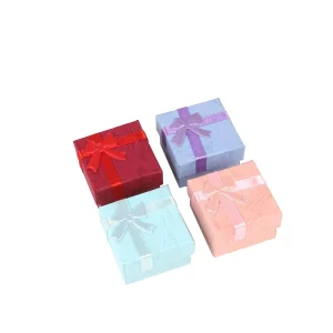 Manufacturer Paper Custom Logo Small Accessory Paper Packaging Gift Box for Girls Rings Jewelry Colorful Storage Box