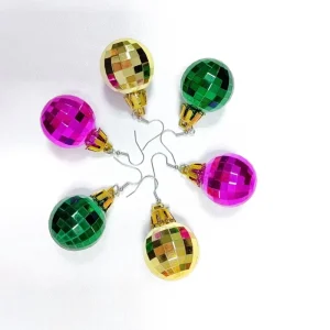 Mardi Gras Beads Holiday Party Christmas Decoration Supplies Earrings Everyday