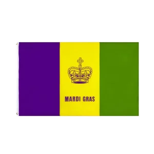 Mardi Gras Decoration Carnival Banner Printed Door Hanging Decoration for Festive Mardi Gras Celebration