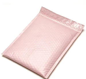 Matte Pink Self Adhesive Poly Mailer Bag Waterproof Pretty Packaging Pouch for Cosmetics Jewelry Gift Shipping