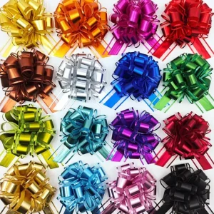 Matte Pull Bow Solid Color Matte Pull String Bow for Wine Bottle Gift Decoration