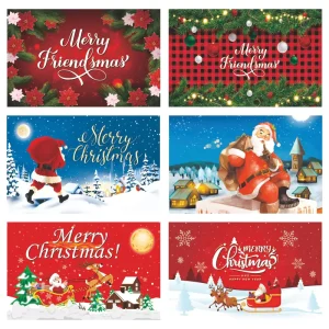 Merry Christmas Banner Kids Home Holiday Party Decorations Double Sided Polyester Reinforced Stitching Backdrop Factory Flags