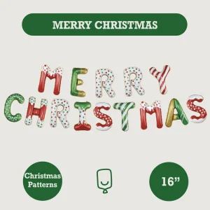 Merry Christmas Foil Balloon Banner Santa Snowman Snowflake Theme Printed Custom Manufacturer OEM ODM FAMA BSCI Factory