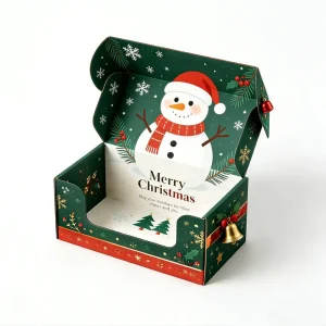 Merry Christmas Packaging Gift Box Custom Printed Corrugated Paper Box
