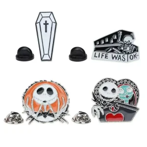 Metal Enamel Pin Horror Game Character Design Cute Fashion Cartoon Soft Hard Enamel Pin for Halloween Fairy