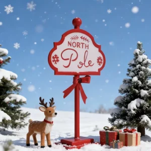 Metal Handicraft Art Deco Christmas Ornament Indoor Outdoor Seasonal Decor Living Room Home Projection Function