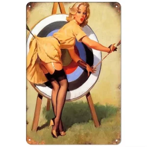 Metal Tin Signs Plaque Art Deco Hanging Wall Decor Customizable Home Cafe Garden Bar