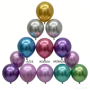 Metallic Chrome Latex Balloons Foil Party Decoration for Birthday Wedding Baby Shower Festival Event Celebration