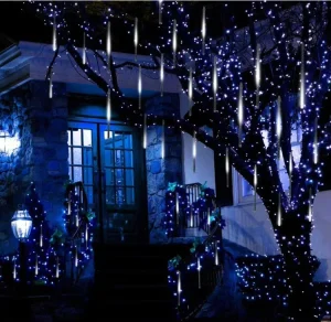 Meteor Shower Led Lights 8/10 Tubes Snow Falling Rain Outdoor Waterproof Christmas Led String Light