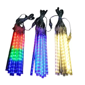 Meteor Shower Lights Outdoor LED Icicle Lights for Outside Falling Rain Light Christmas Light Outdoor for Tree Decoration