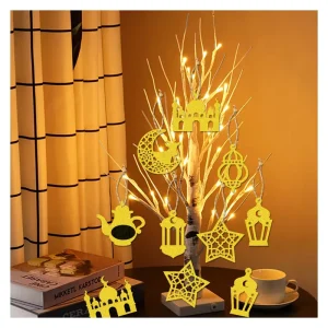 Middle East Festival Party Decoration Tags Moon Festival Supplies Paper Environment Friendly High Quality Zhai Castle Star
