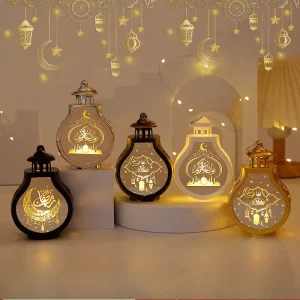Middle East Festival Wind Lamp for Home Islamic Muslim Ramadan Birthdays Holidays Votive Candle Decorations Light
