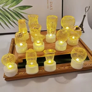 Middle East LED Electronic Candle Lamp Desktop Decoration Pieces Luminous Night Light Christmas Lighting