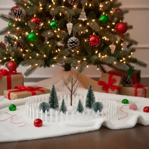 Mini Christmas Tree Decoration Bottle Brush Artificial Trees