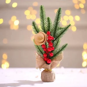 Mini Christmas Tree Ornament for Window or Table Decoration