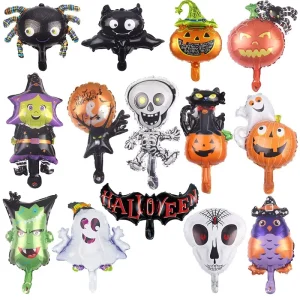 Mini Halloween Imp Saint Bat Pumpkin Party Decoration Aluminum Film Balloon Children’s Toy