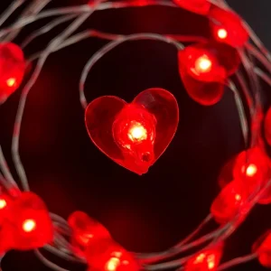 Mini LED Commercial Fairy String Lights Warm White Battery-Operated Timer IP44 Rated 1m Copper Flower Wedding Christmas Parties