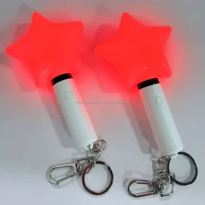 Mini Led Lightstick Keyring Concert Party Glow in the dark Decoration Custom LOGO Promotional Gift