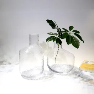 Minimalist European Style Transparent Glass Irregular Shape Multi Use Tabletop Vase Eco Friendly Creative Home Decor Hydroponic