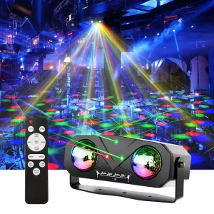 Model 3 in 1 Laser LED Magic Ball for Night Clubs and Parties Premium Decorative Party Lighting