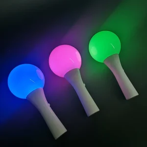 Modern Concert Cheer Sticks Balls Thermal Transfer Printed Red White Blue Decorations Made Plastic Parties 2.4GHz Remote Control