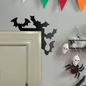 Modern Iron Halloween Door Corner Sign Topper Hanging Art Decoration for Room Hallway