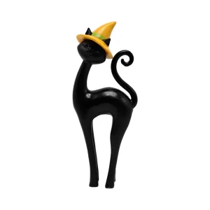 Modern Luxury Persian cat Statue with Witch Hat Home Decor Piece Premium Quality