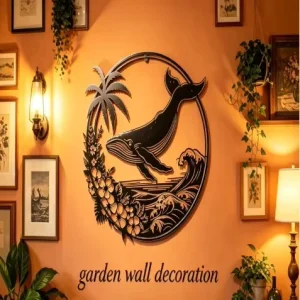 Modern Luxury Wrought Iron Hanging Ornament Metal Landscape Wall Decor for Living Room Hotel Background for Home Decoration