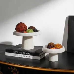 Modern Simple Art Deco Design Natural Marble Fruit Tray Coffee Table Elegant Home Decoration for Anniversary Still Life
