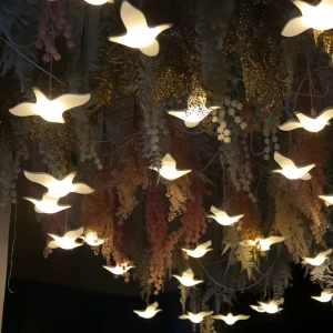Modern Wedding Pendant Lamp Festival Lights Atmosphere LED Light for Party Stage Bird Background Decorationnd