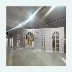 Modern Wedding White Backdrop Light Flowers Artificial Wedding Birthday Decorative Wedding Supplies