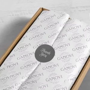 Moisture Proof Printed Custom Logo Gift Tissue Wrapping Paper For Clothing Shoes Clothes Packaging