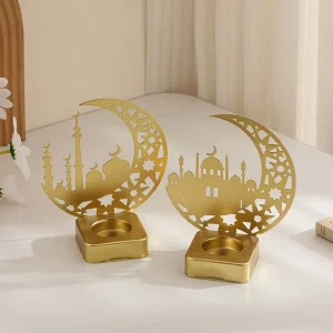 Moon Festival Candle Holder Festive Scented Candle Holder Arabic Style Decorative Ornament