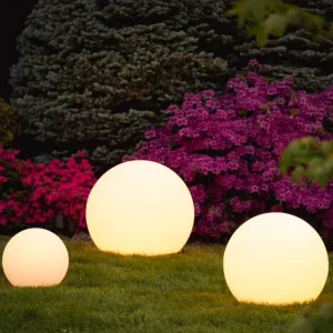 Moon RGB LED Ball Lamp Cordless Rechargeable IP54 Rated 2 Year Warranty White Emitting Sphere Lights For Garden Outdoor Use