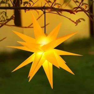 Moravia Starlight LED Advent Christmas Tree Top Outdoor Hanging Party Lighting for Festive Decorations