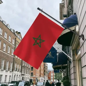 Morocco Flag 3*5ft in Stock Polyester Flag for Cultural Festival Outdoor Event Decor