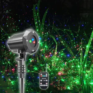 Moving Firefly Starry Sky Laser Light High Brightness Waterproof Outdoor Tree Lawn Indoor Home for Christmas Theme Decorations