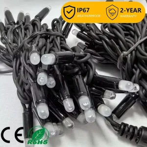 Multi Color RGB LED String Lights 10M 100 LEDs Extendable PVC Wire IP44 Dimmable Remote Control Party Festival Christmas Garden