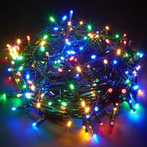 Multicolor IP44 Outdoor Christmas Garden Lights Warm White Yard Patio Holiday Connectable Fairy LED String Lights