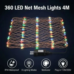 Multicolor Intelligent 360 LED Mesh Lamp Christmas Tree Decoration