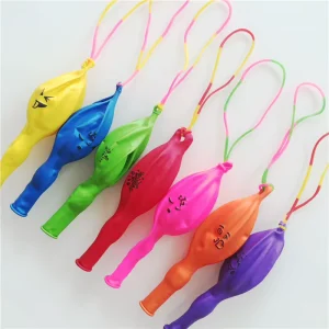Multicolor Kids Toy Funny Play Printing Punch Balloons
