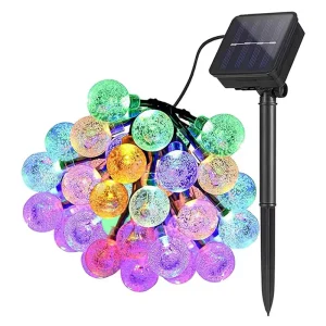 Multicolor Solar LED Bubble Ball Festoon Wedding Lights Indoor Outdoor Christmas Festival Party Decoration IP65 for Fiesta