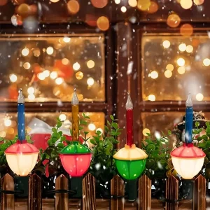 Multicolor Traditional Bubble LED Lights for Outdoor Christmas Celebrations String Style Lighting for Festive Lighting