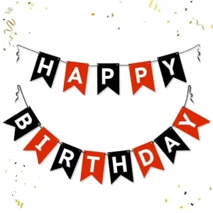 Multifunctional X’mas Festival Banner Happy Birthday Felt Pennant Flag for School for Halloween Christmas New Year Occasions