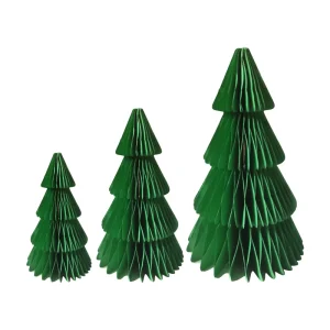 Multiple Size Festival Decoration Ornaments Honeycomb Paper Christmas Tree
